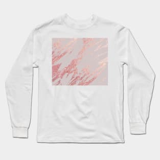 Porcelain grey rose gold Long Sleeve T-Shirt